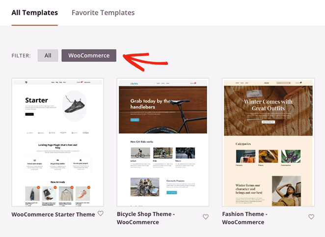 WooCommerce template kits