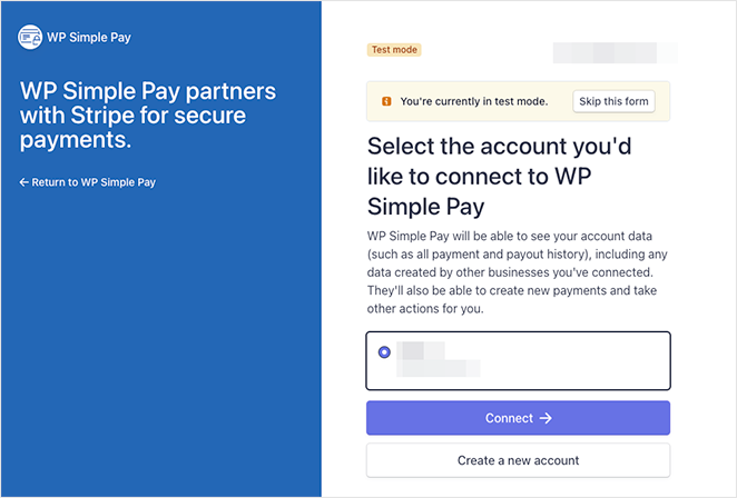 Connect WP Simple Pay to Stripe