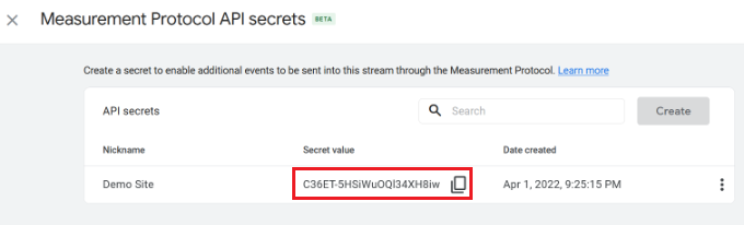 copythesecretvalue1 SeedProd Copy API secret value