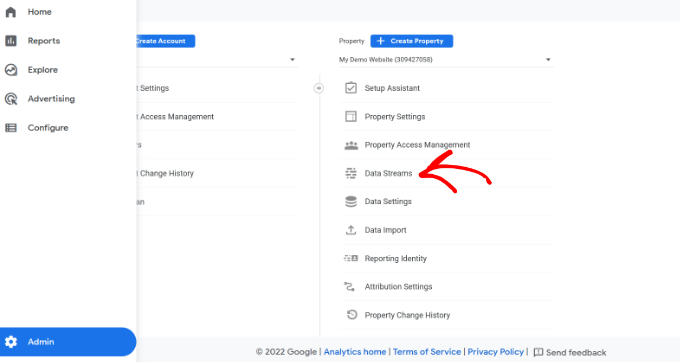 gotoadminanddatastreamsettings SeedProd Google Analytics data streams
