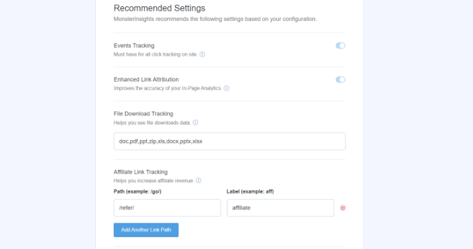 recommendedsettings SeedProd MonsterInsights recommended settings