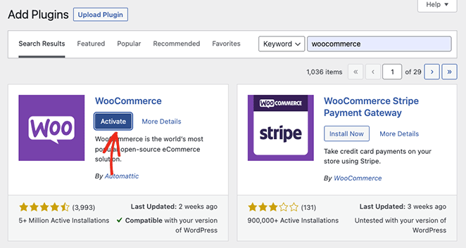 Activer WooCommerce