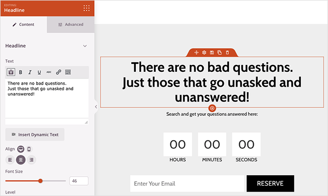 edit-landing-page-headline - SeedProd Customize the next landing page headline