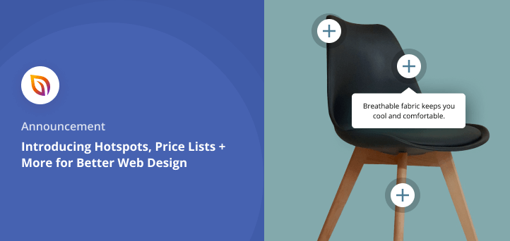 Introducing Hotspots, Price Lists + More for Better Web Design