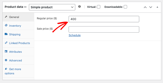 Fill in any missing WooCommerce Product details