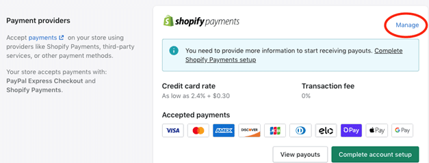 shopify-payments - SeedProd Shopify payments