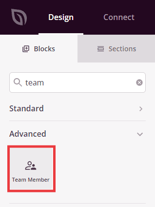 Team Member block