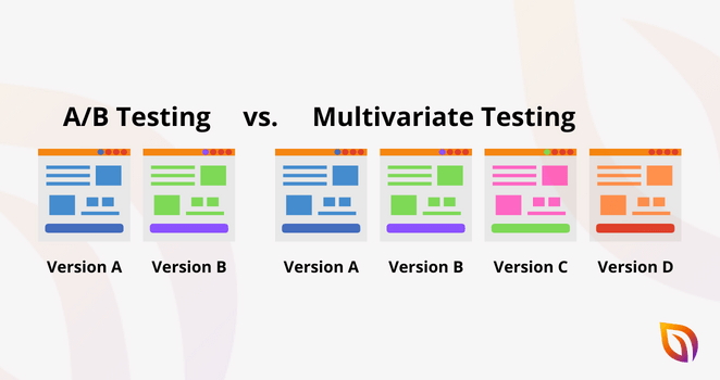 A/B testing vs Multivariate Testing