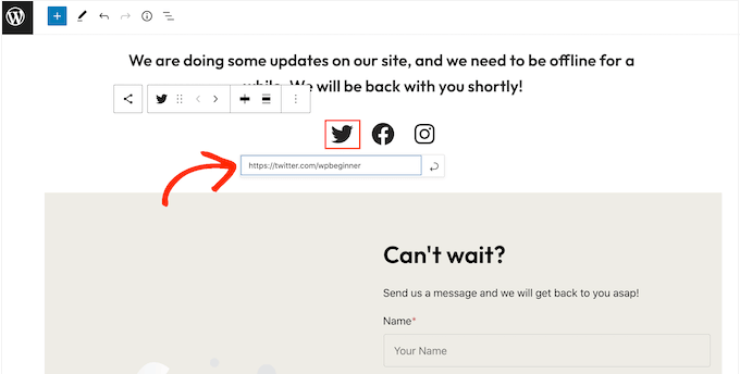 adding-links-maintenance- - SeedProd Add social links to maintenance mode page