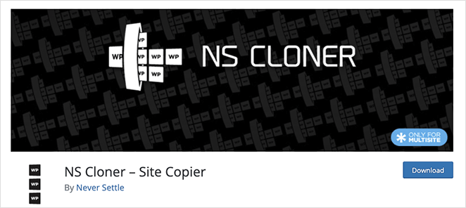 NS Cloner site copier plugin