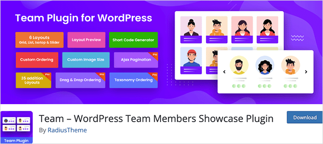 Team WordPress Team Members Showcase Plugin