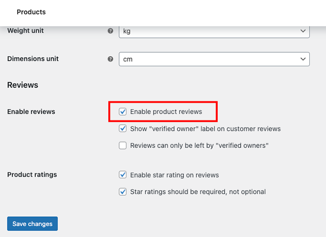 Enable WooCommerce product reviews