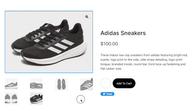 WooCommerce product image gallery example with SeedProd