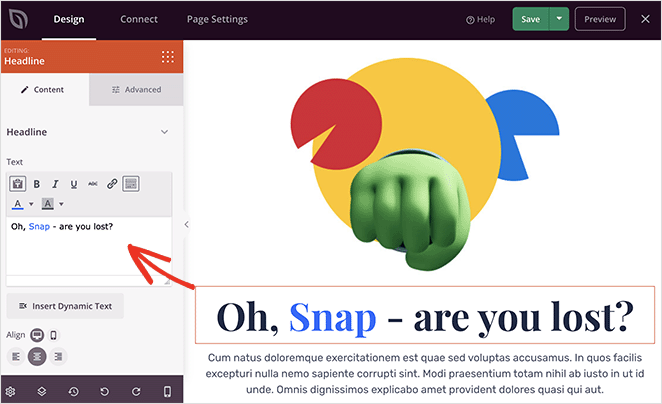 edit-404-page-headline - SeedProd Customize 404 page headline