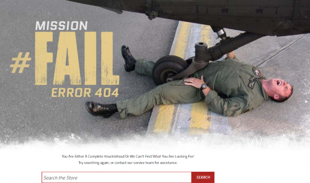 Funny 404 error page design