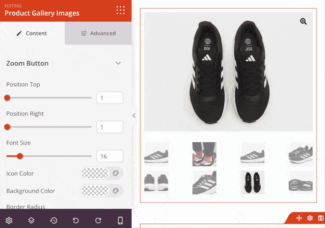 WooCommerce product gallery zoom effect