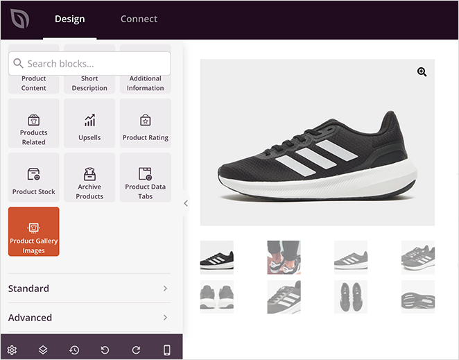 SeedProd WooCommerce blocks product gallery images