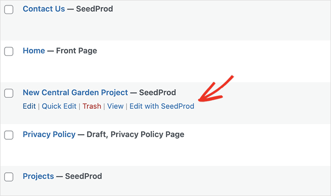 Editer la page d'une propriété individuelle avec SeedProd