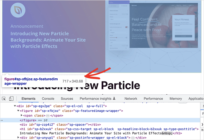 inspect-tool-content-width - SeedProd Use the Chrome inspect tool to find your WordPress featured image dimensions