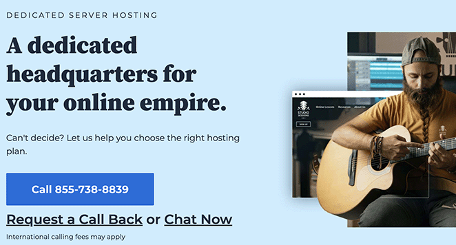 WordPress dedicated hosting