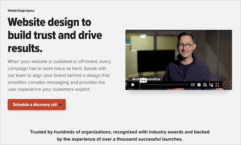 web-design-agency-service-page-design-example - SeedProd Web design agency service page design example