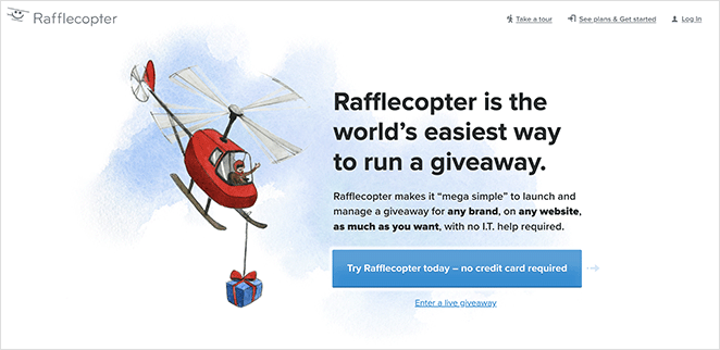 Outil Rafflecopter pour les cadeaux