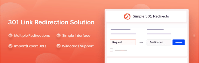 Simple 301 redirects plugin