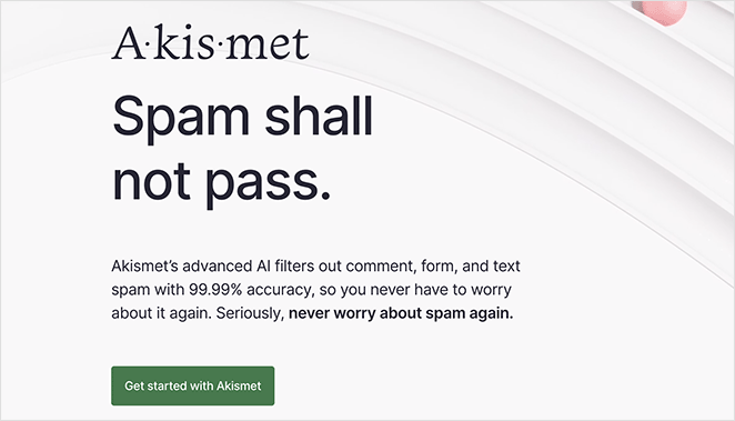 Akismet Best WordPress Blog Plugin for Spam Comments