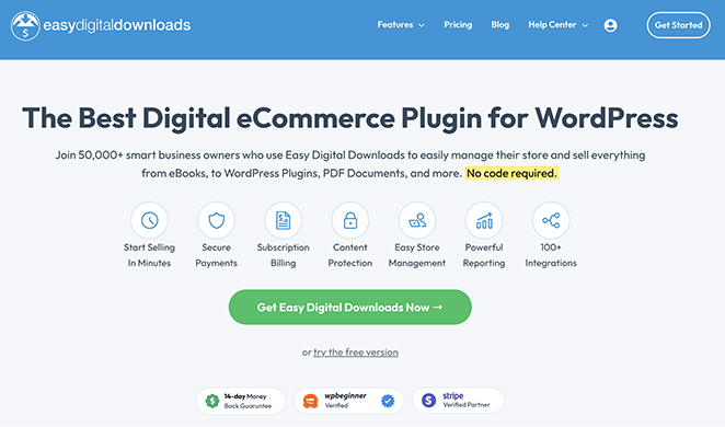 Easy Digital Downloads Best WordPress Blog Plugin to Sell Digital Products