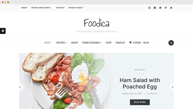 foodica - SeedProd Foodica popular WordPress theme for food bloggers