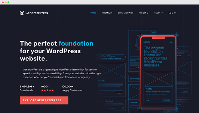 generatepress - SeedProd GeneratePress top WordPress theme