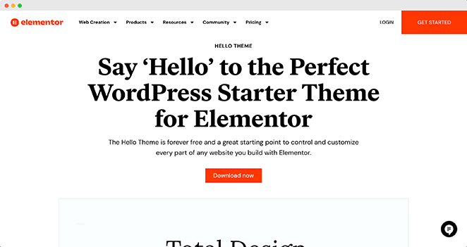 Hello simple WordPress theme