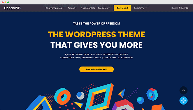 OceanWP free WordPress theme