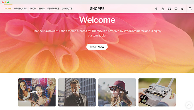 Shoppe premium WooCommerce theme