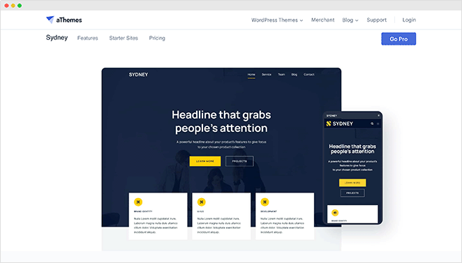 sydney - SeedProd Sydney multipurpose WordPress theme