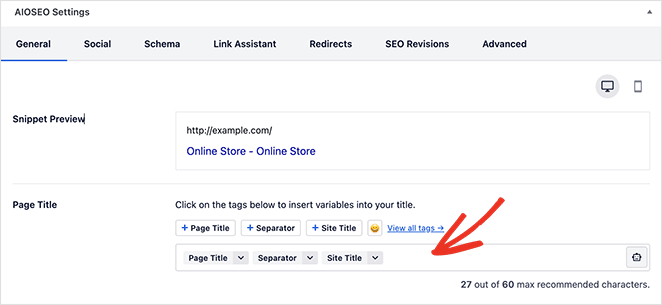 Change WooCommerce shop page SEO title