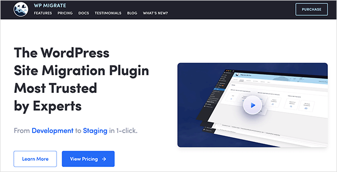 WP Migrate DB Pro plugin