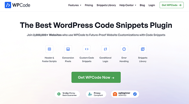 WPCode website