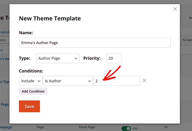 SeedProd author template user id