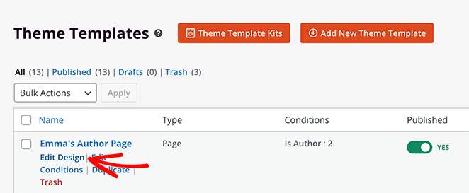 edit-author-page-design - SeedProd Edit WordPress author page template design