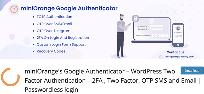 Google Authenticator WordPress security plugins