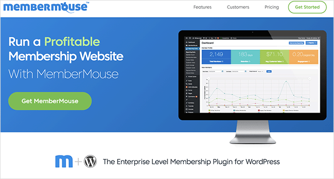 MemberMouse most advanced WordPress membership plugin