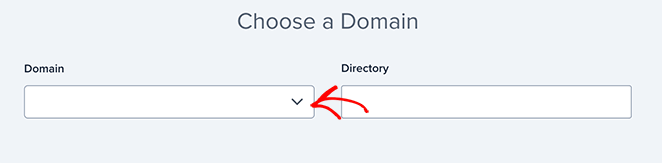 Select your domain name