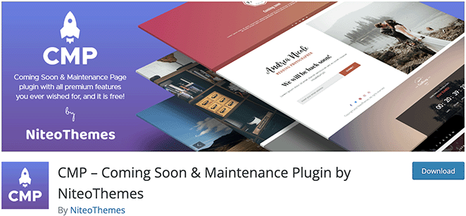 CMP coming soon and maintenance plugin