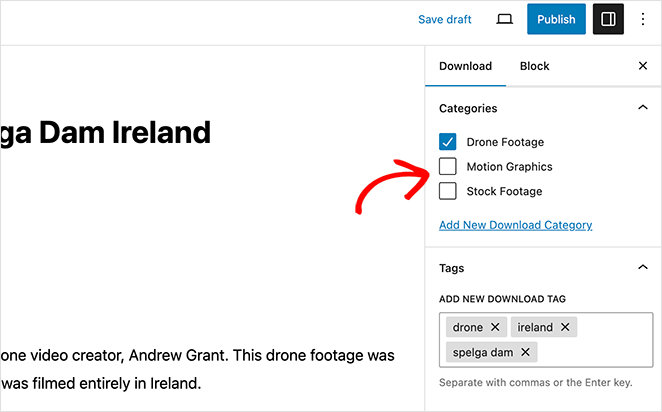 product-categories-tags - SeedProd Set the categories and tags for your video download prouct