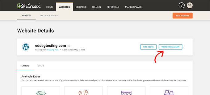 siteground-wpadmin-login - SeedProd Install WordPress and log into dashboard