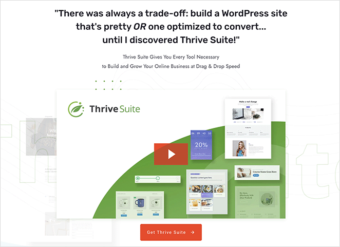 Thrive Suite best no code tools for all-round website building and management