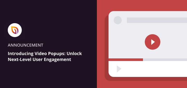 SeedProd annonce vidéo popup block