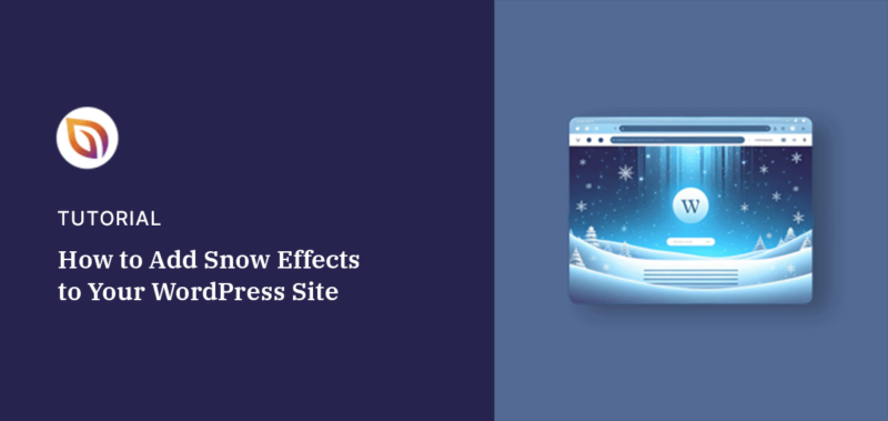 How to Add Snow Effect in WordPress (Without Coding)