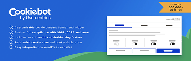 cookiebot - SeedProd Cookiebot consent management platform homepage